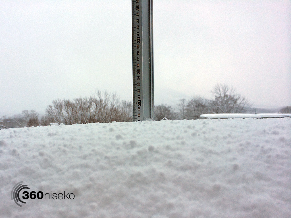 Snowfall in Hirafu Village, 2 January 2013