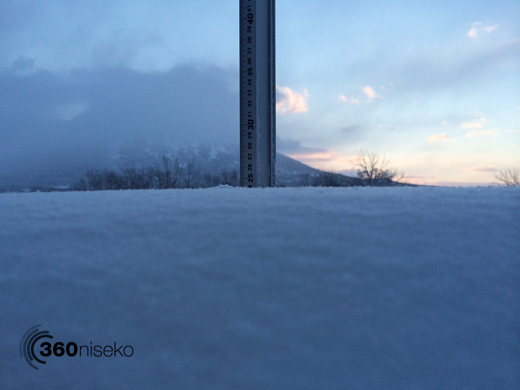Snowfall in Hirafu Village, 6 February 2014