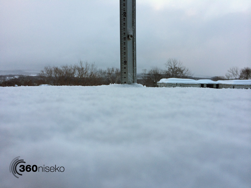 Snowfall in Hirafu Village, 17 February 2014