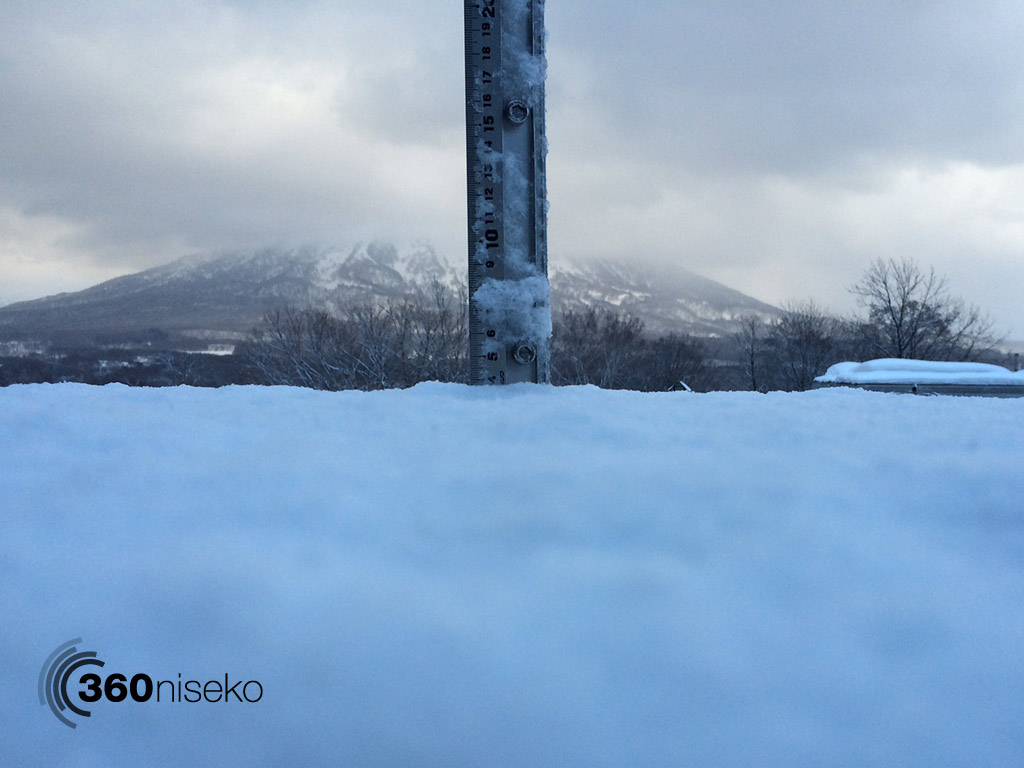 Snowfall in Hirafu Village, 28 February 2014