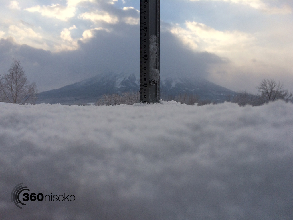 Snowfall in Hirafu Village, 3 March 2014