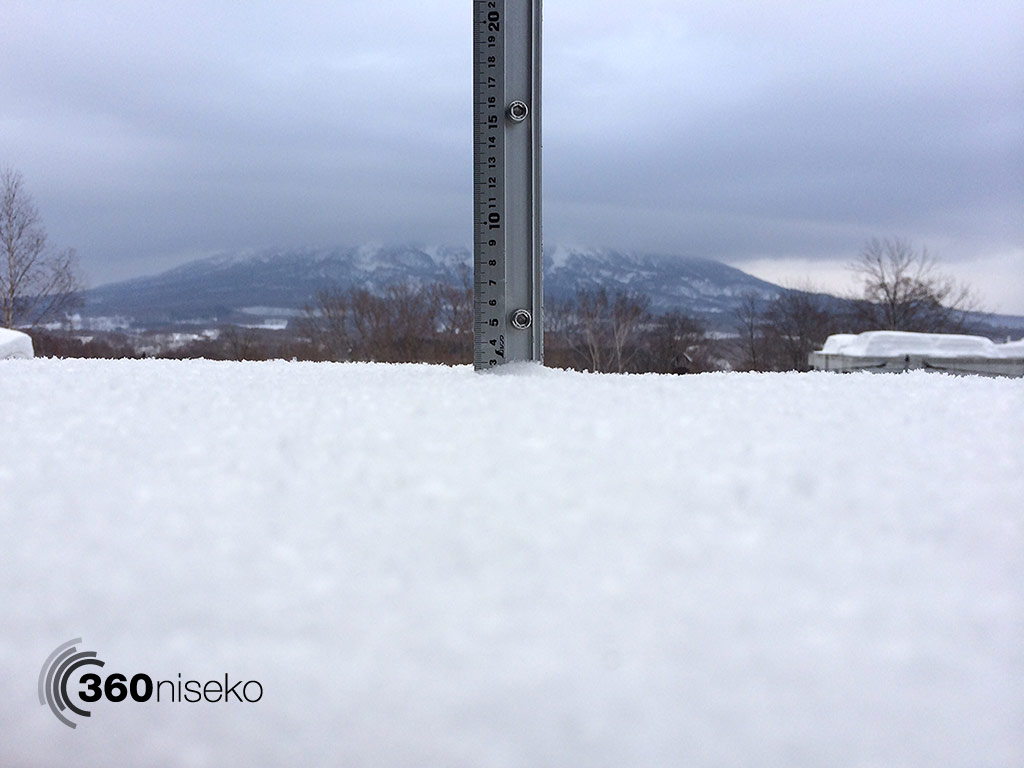 Snowfall in Hirafu Village, 19 March 2014
