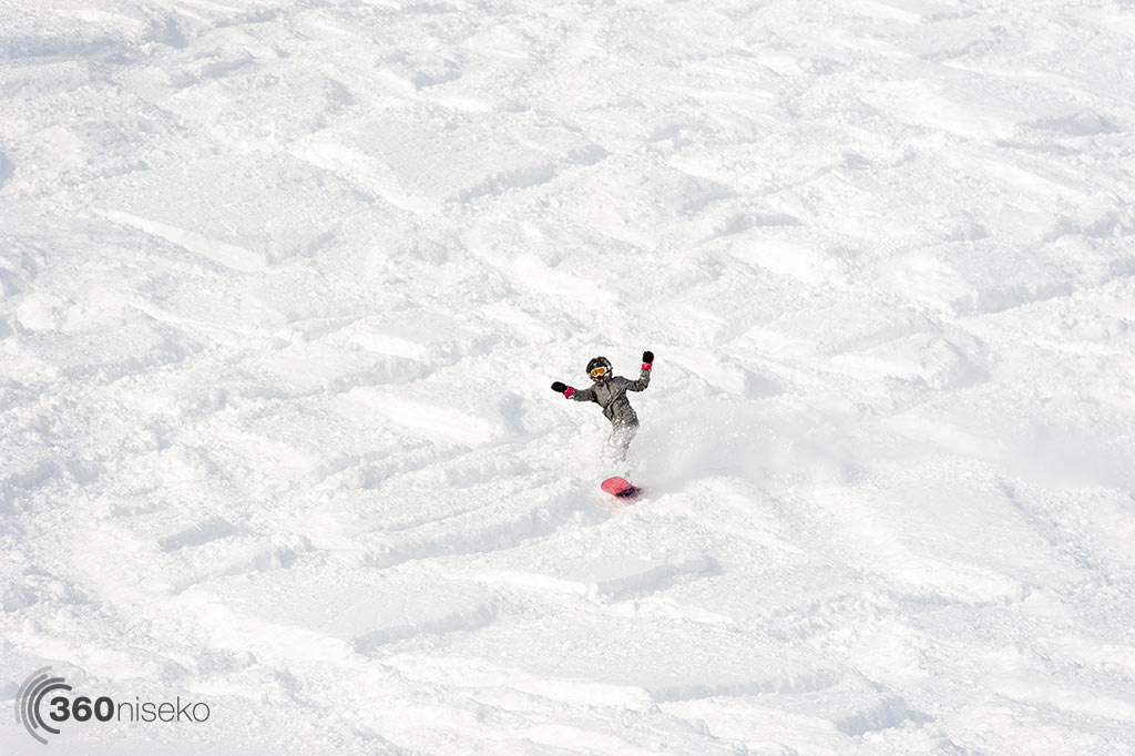 A happy snowboarder, 2 January 2014