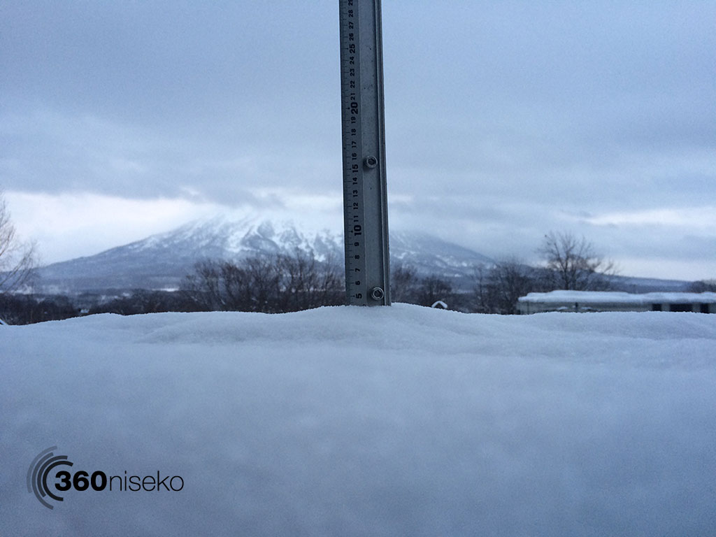 Snowfall in Hirafu Village, 30 January 2015