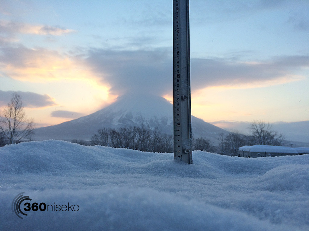 Snowfall in Hirafu Village, 12 February 2015