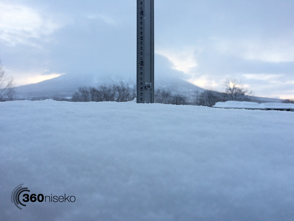 Snowfall in Hirafu Village, 15 February 2015