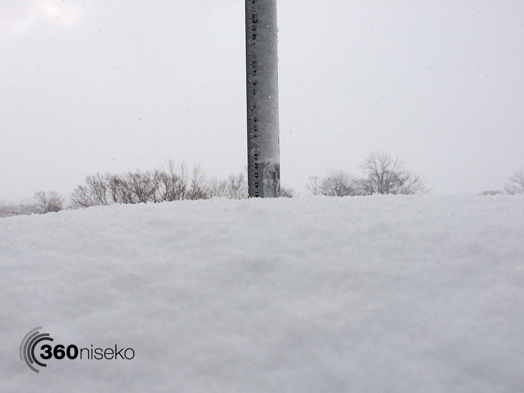 Snowfall in Hirafu Village, 25 March 2015