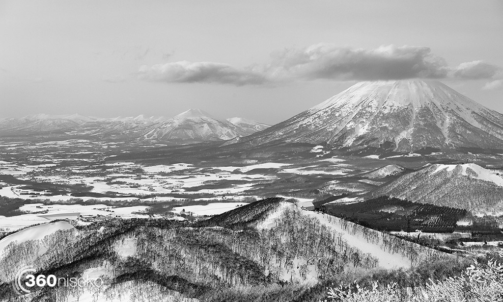 A stunning view from Rusutsu ski ground looking towards Mt.Yotei and Niseko, 3 March 2015
