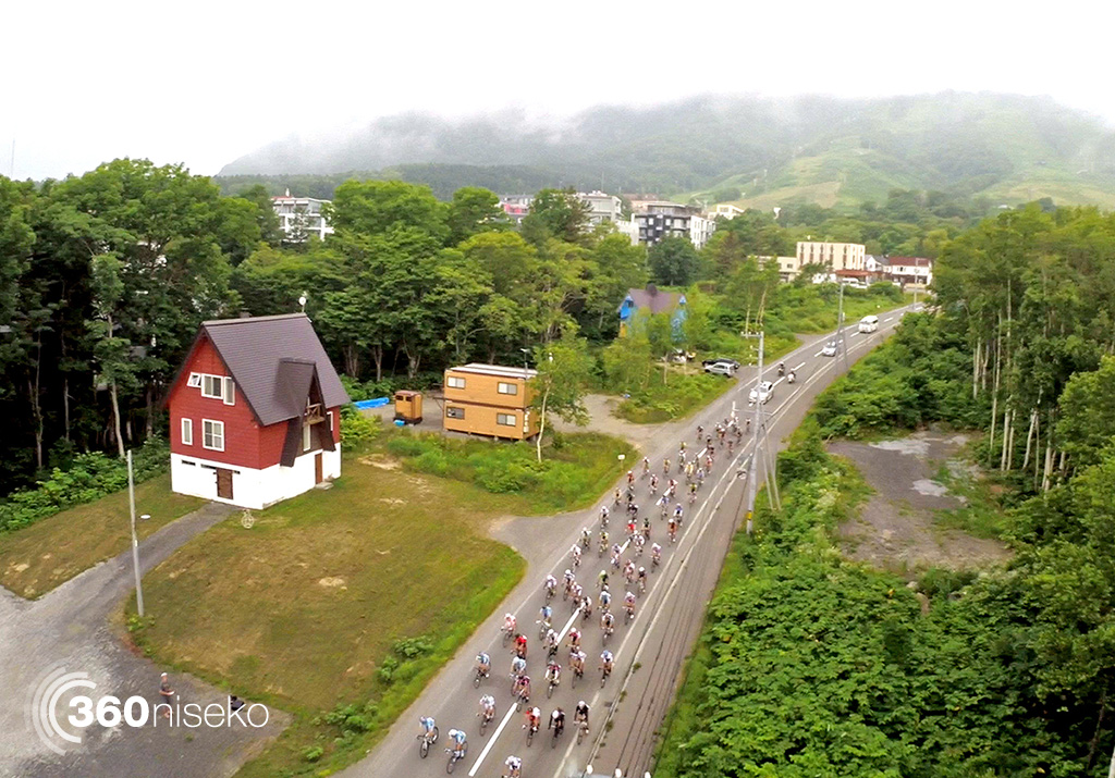 Niseko Classic 140 Km Race Start from Hirafu, 13 July 2014
