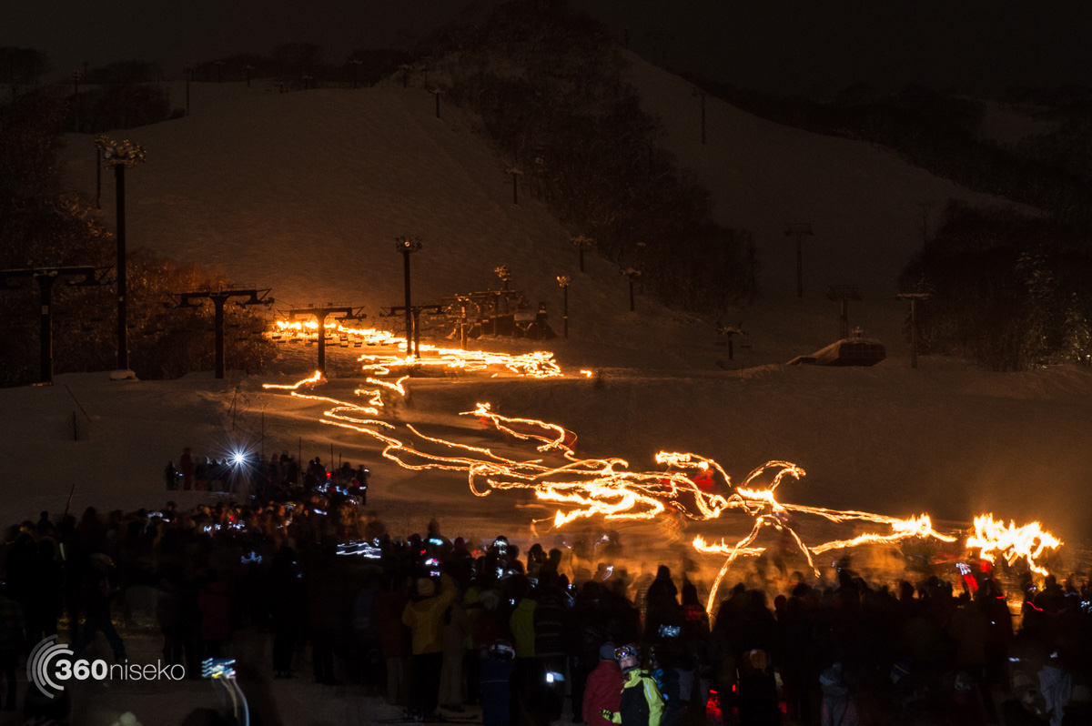 New Year torches long exposure, 1 January 2016