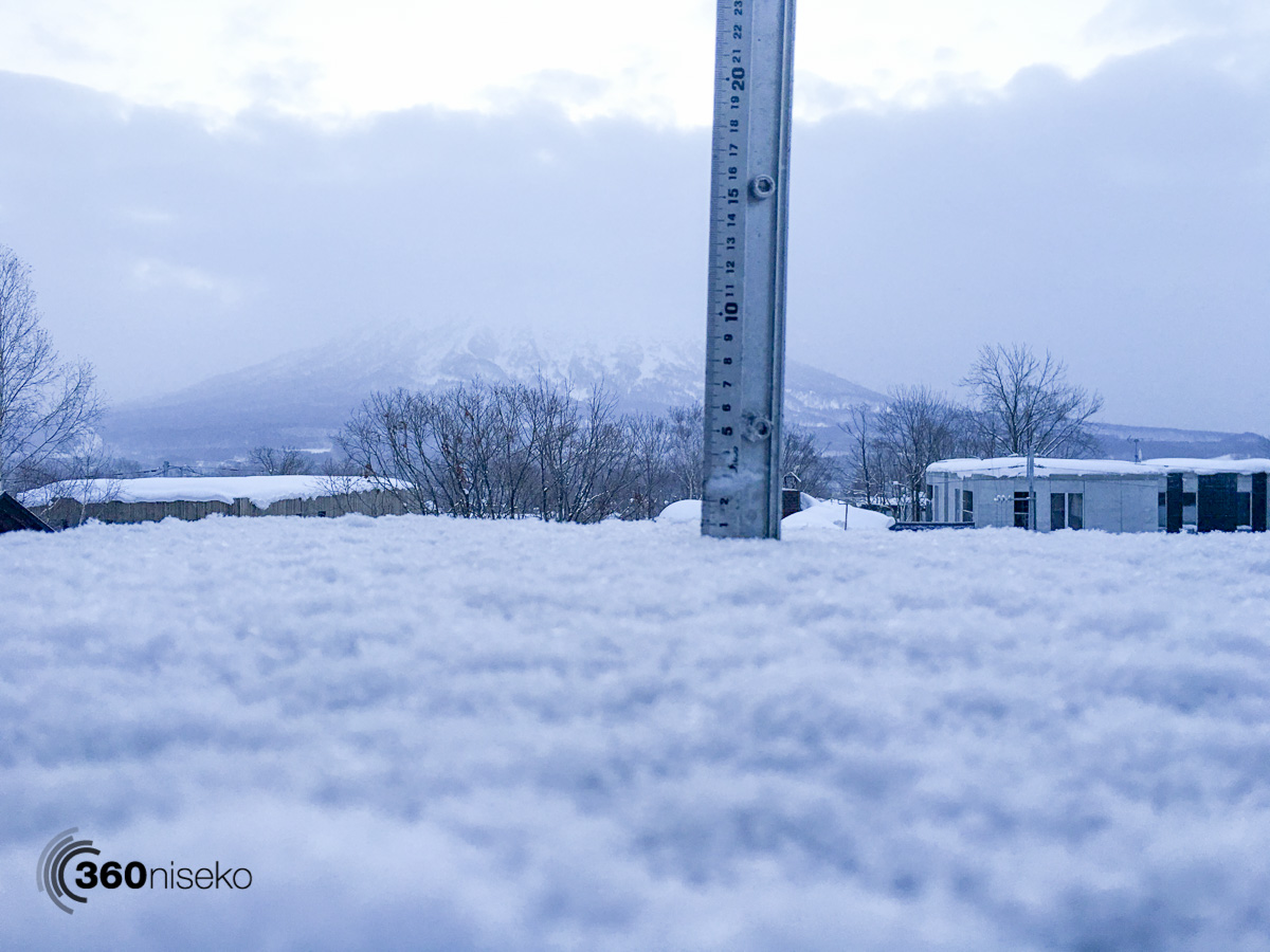 Snow fall in Hirafu Village, 24 January 2016