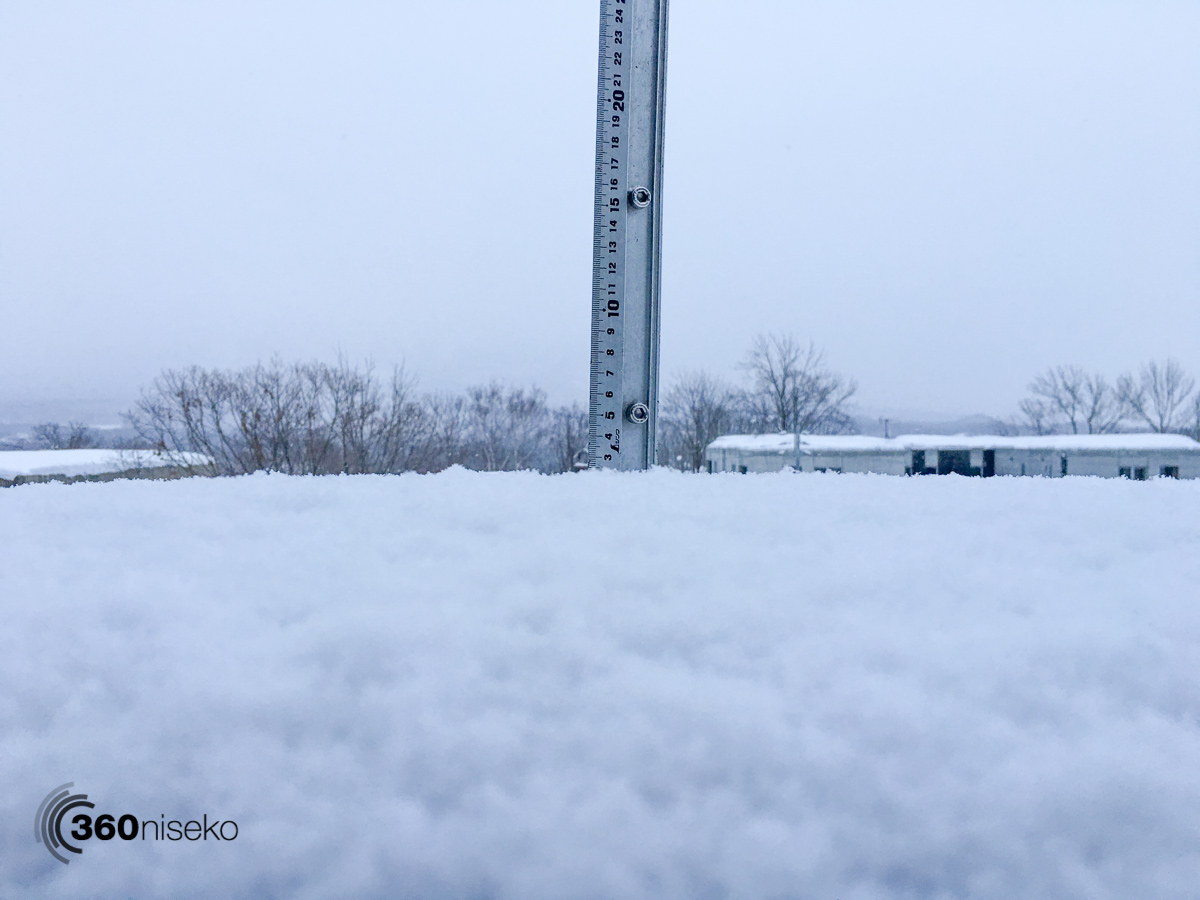 Snowfall in Hirafu Village, 28 January 2016