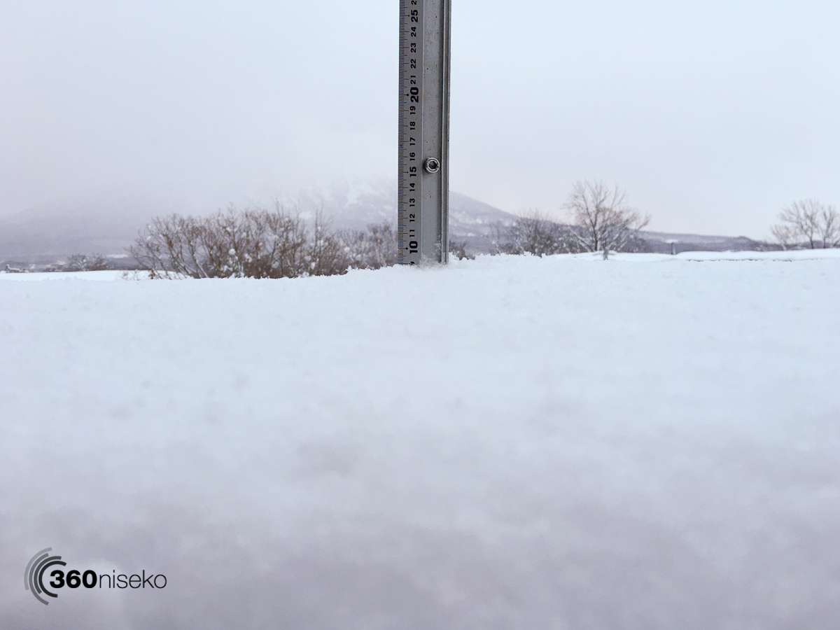 Snowfall in Hirafu Village, 5 February 2016